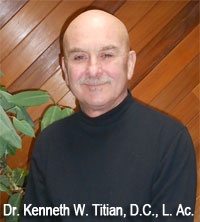 Dr. Kenneth William Titian DC  LAC, Acupuncturist