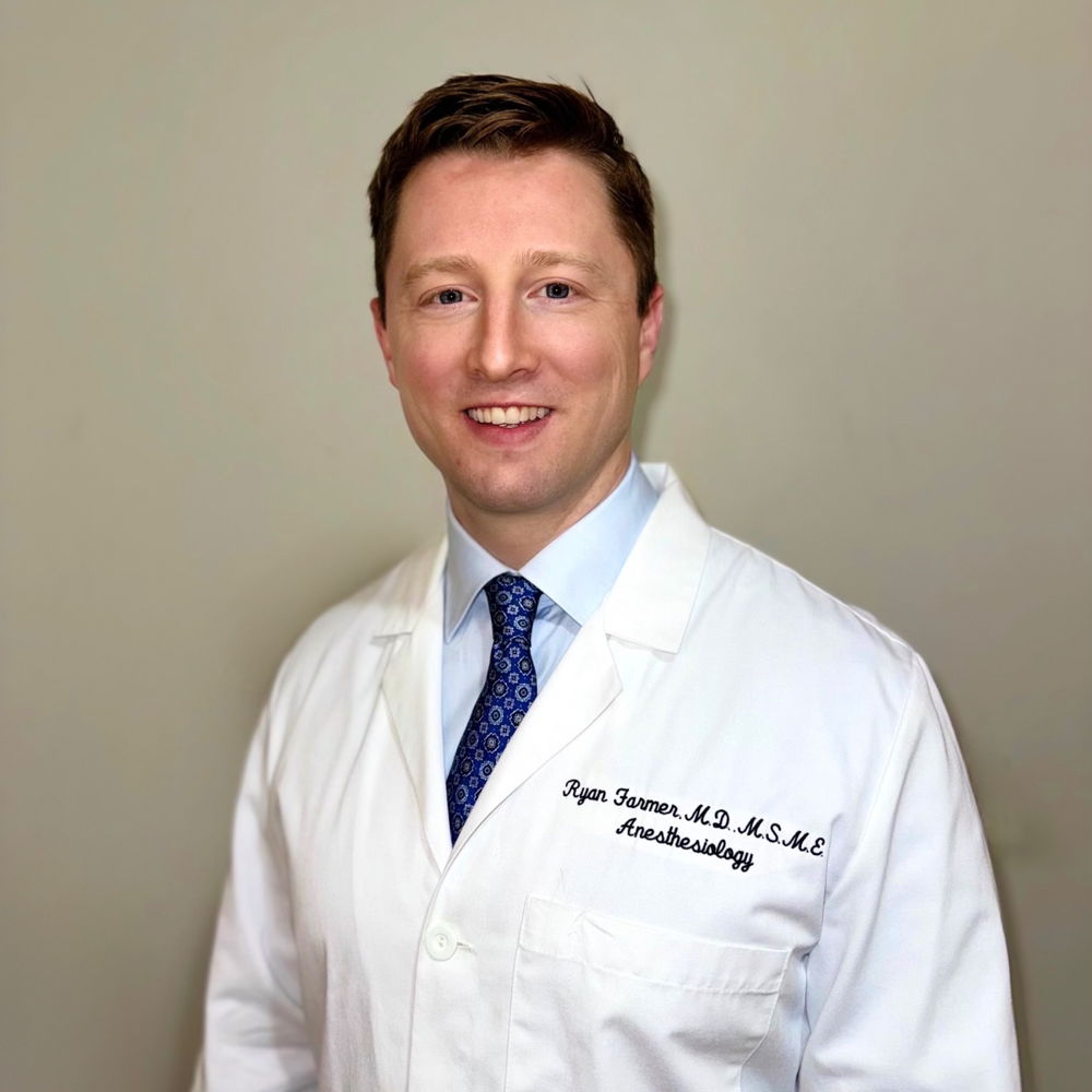Ryan Farmer, DABA, M.D., M.S.M.E., Anesthesiologist