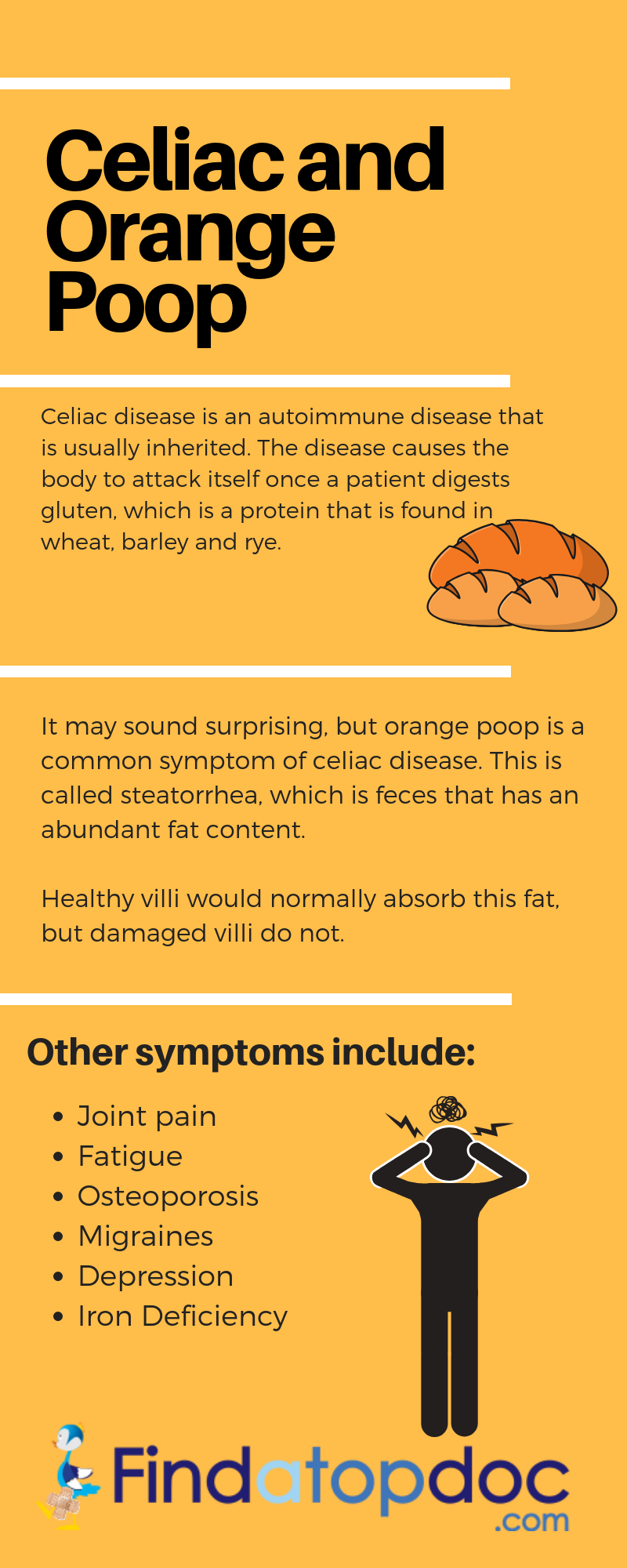 Orange Poop: A Sign of Celiac Disease?